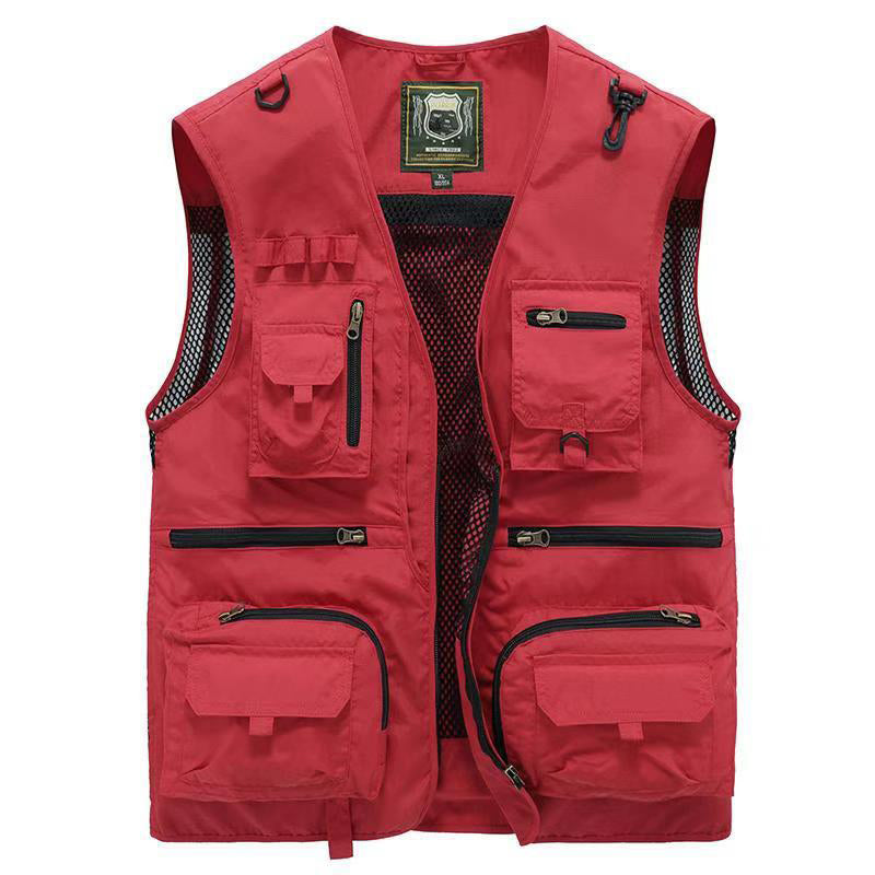 Gilet Estivo Multitasche Leggero da Uomo - Giacca Senza Maniche Traspirante