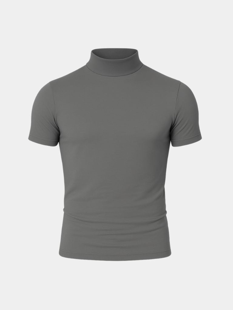 Maglietta casual a collo alto