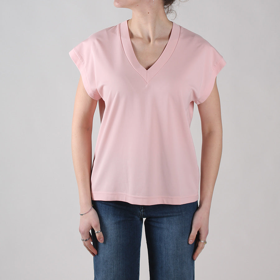 Anna-T-shirt med V-udskæring