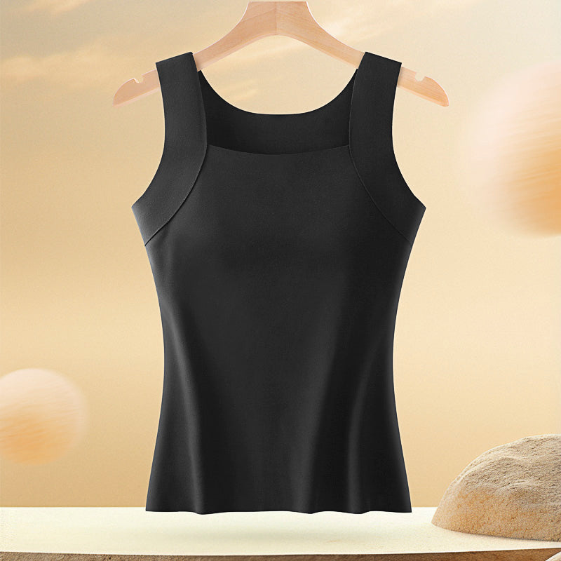 Top Canotta Morbida e Comoda con Reggiseno Integrato