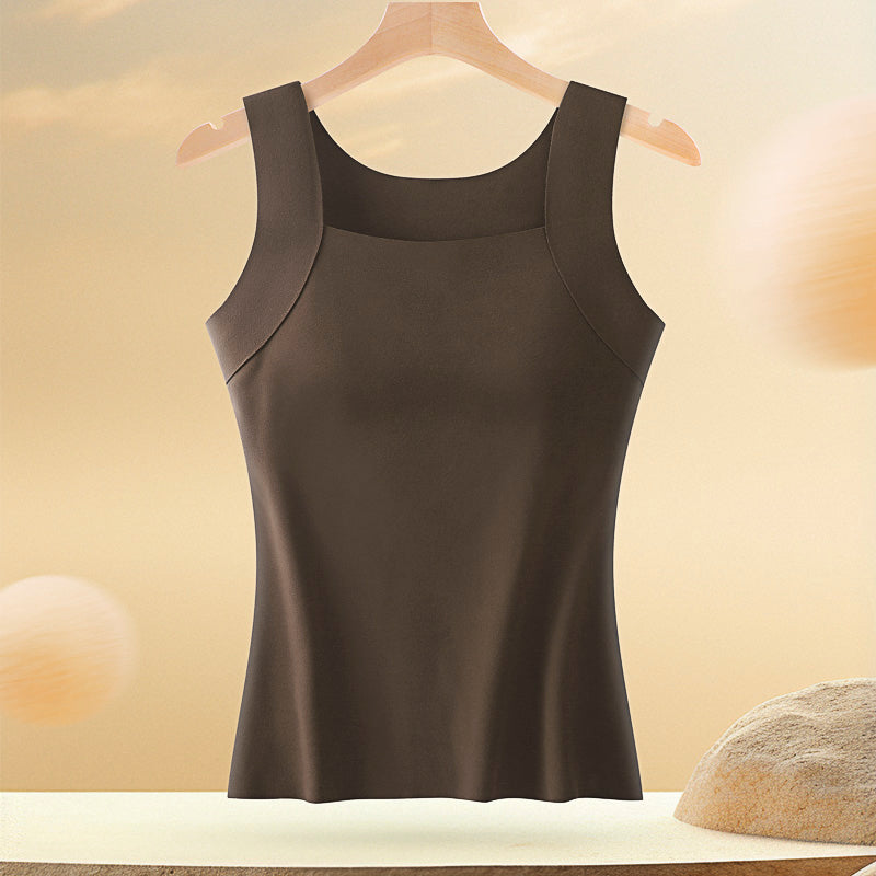 Top Canotta Morbida e Comoda con Reggiseno Integrato