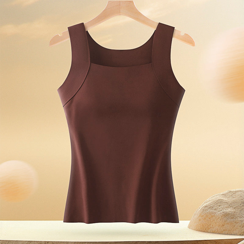 Top Canotta Morbida e Comoda con Reggiseno Integrato