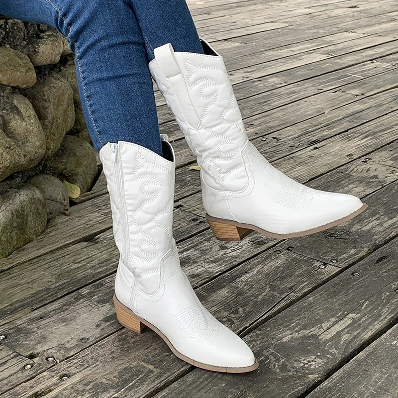 Gracie | Elegant Metallic Women's Cowboy Boots